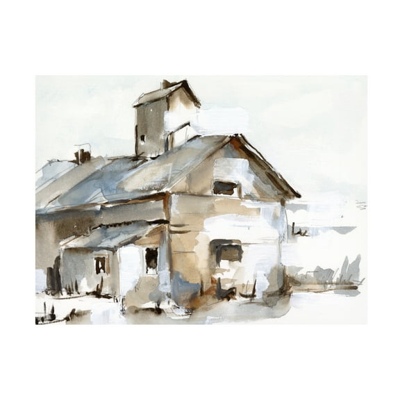 Ethan Harper 'Dilapidated Barn II' Canvas Art