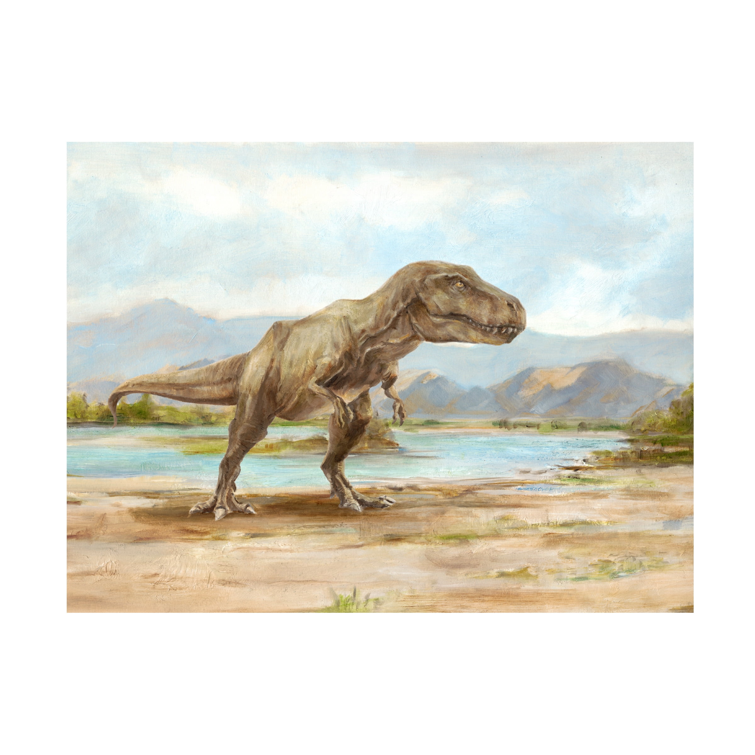 Ethan Harper 'Dinosaur Illustration III' Canvas Art