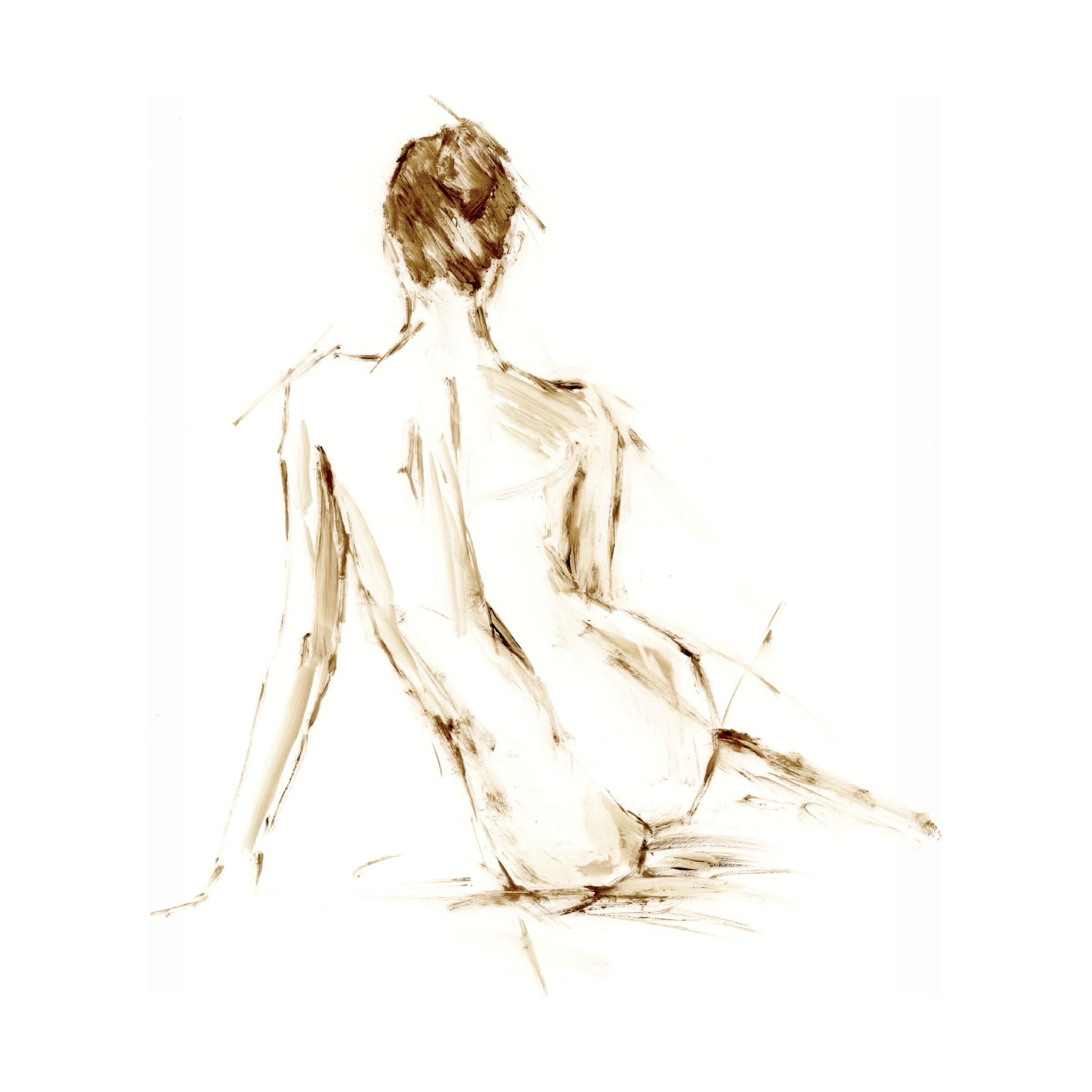 Ethan Harper 'Drybrush Figure Study II' Canvas Art