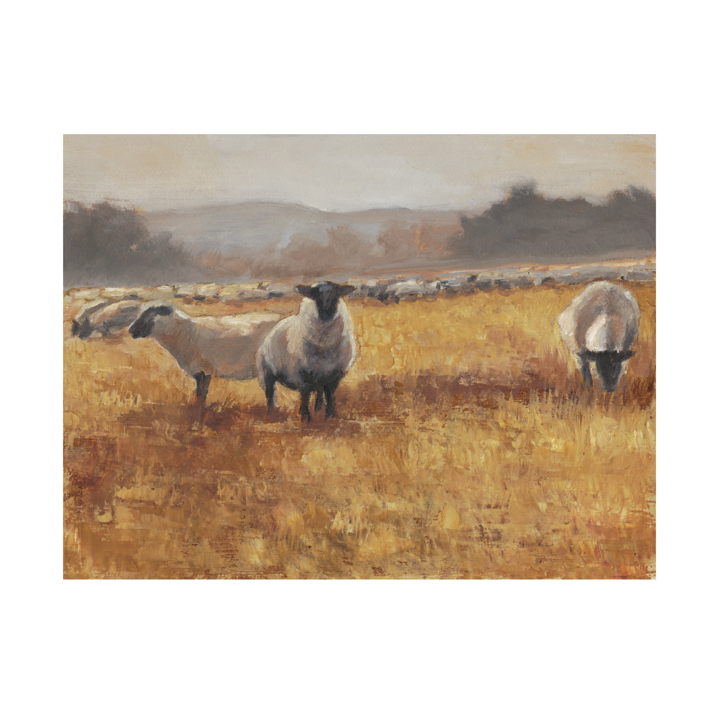Ethan Harper 'Grazing at Sunset I' Canvas Art