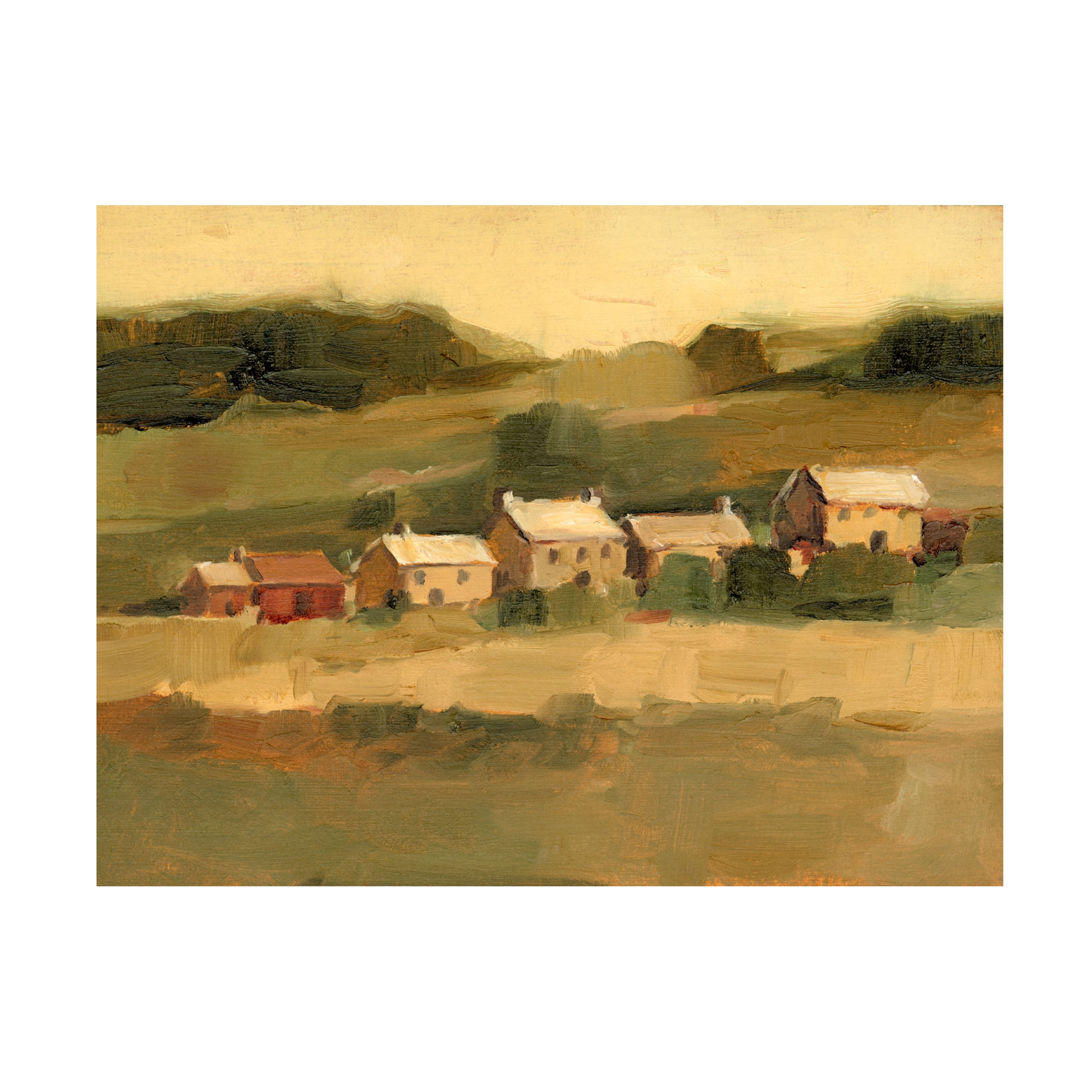 Ethan Harper 'Hillside Sunset I' Canvas Art