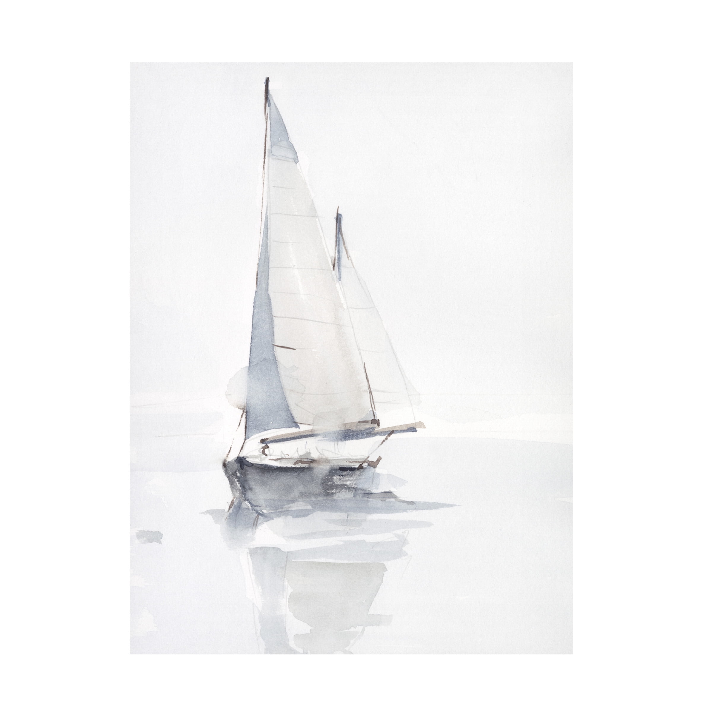 Ethan Harper 'Misty Harbor II' Canvas Art