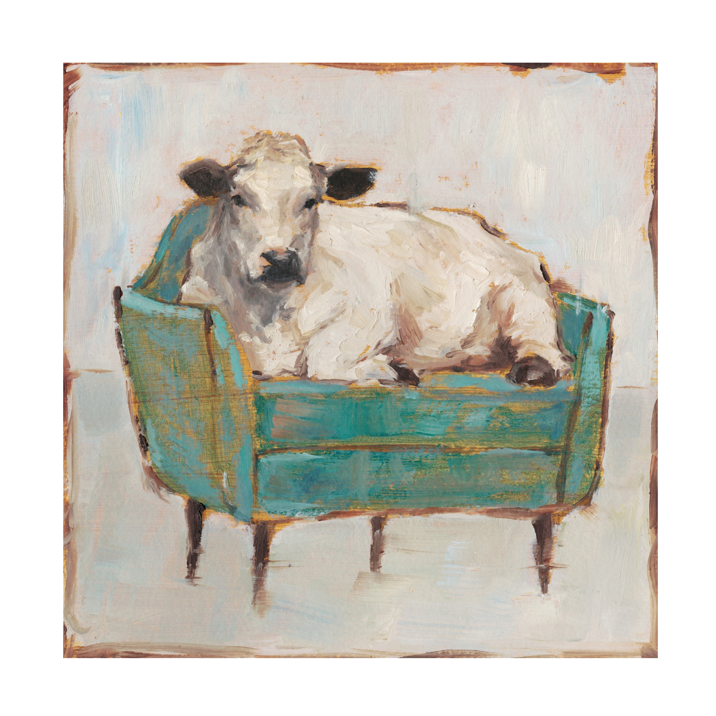 Trademark Fine Art Ethan Harper Moo-ving In I Canvas Wall Art - 35x35