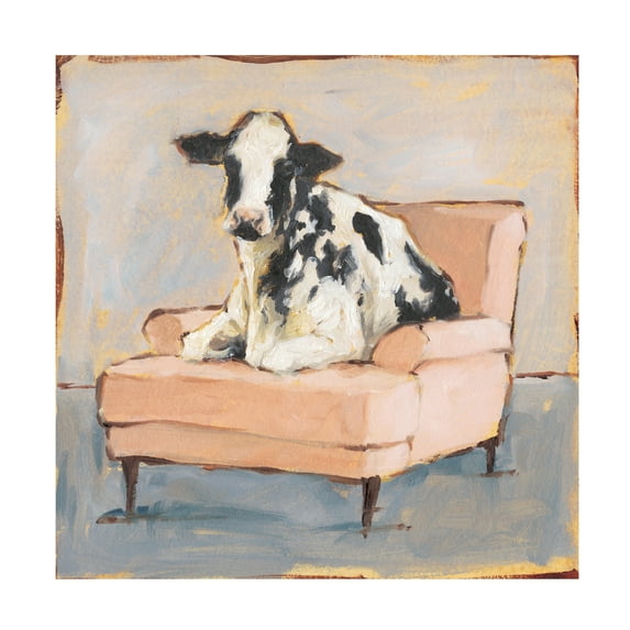 Trademark Fine Art Ethan Harper Moo-ving In II Canvas Wall Art - 24x24
