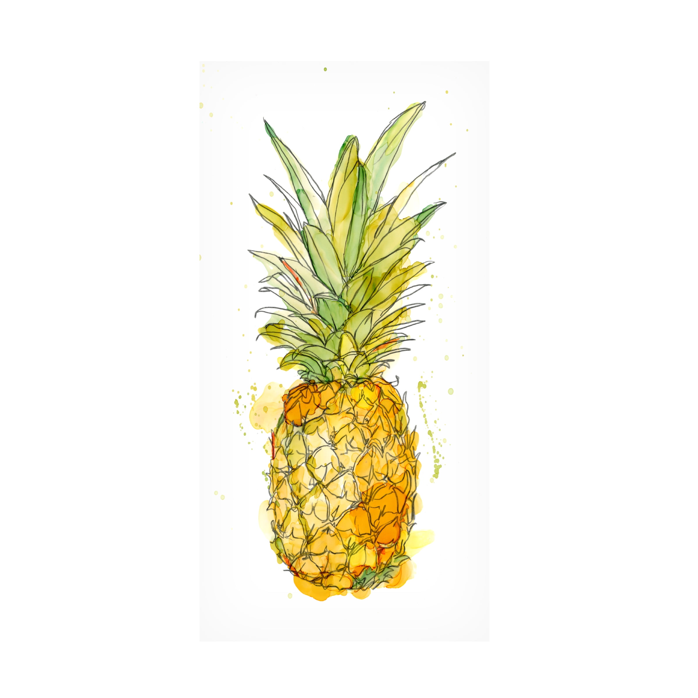 Ethan Harper 'Pineapple Splash I' Canvas Art