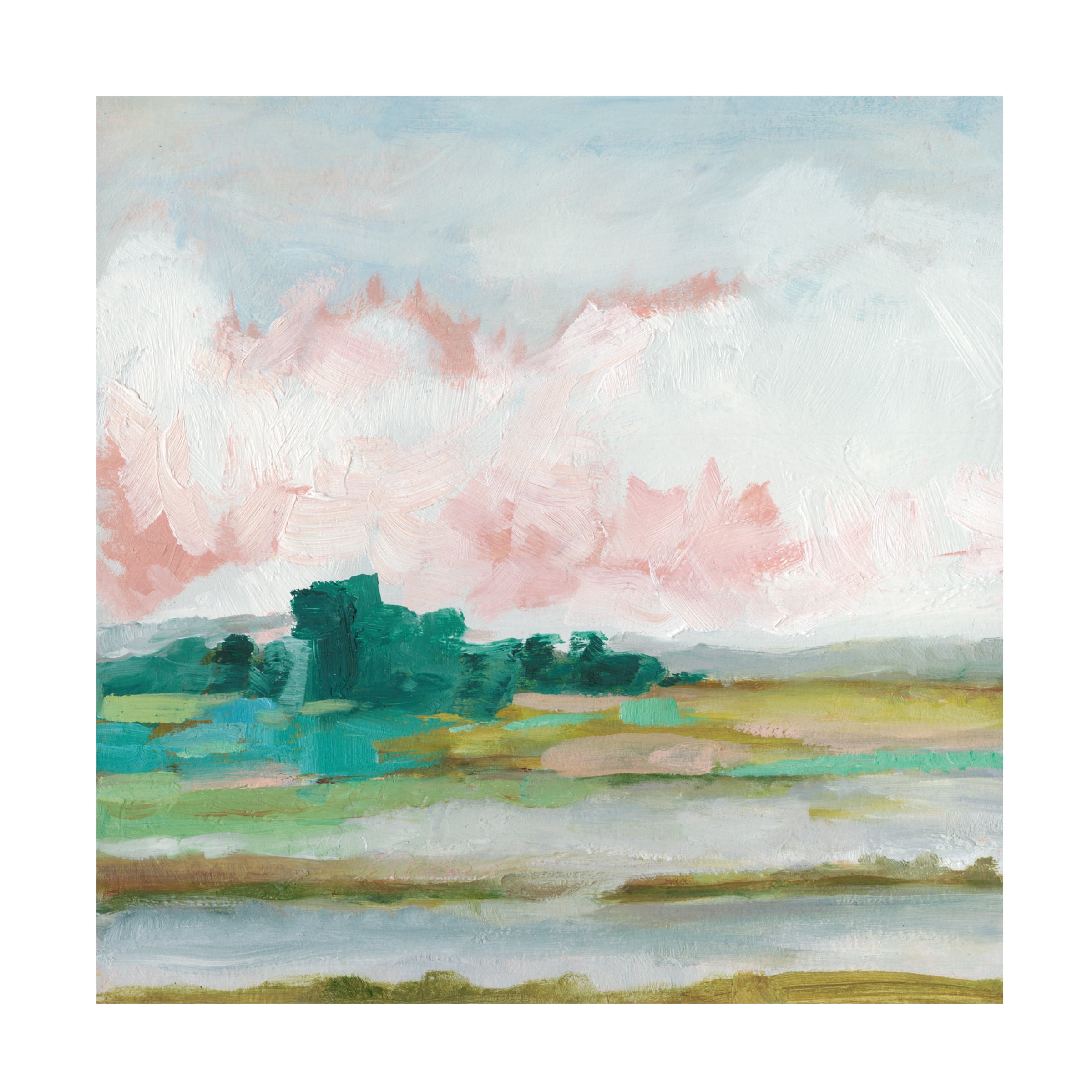 Ethan Harper 'Pink Marsh II' Canvas Art