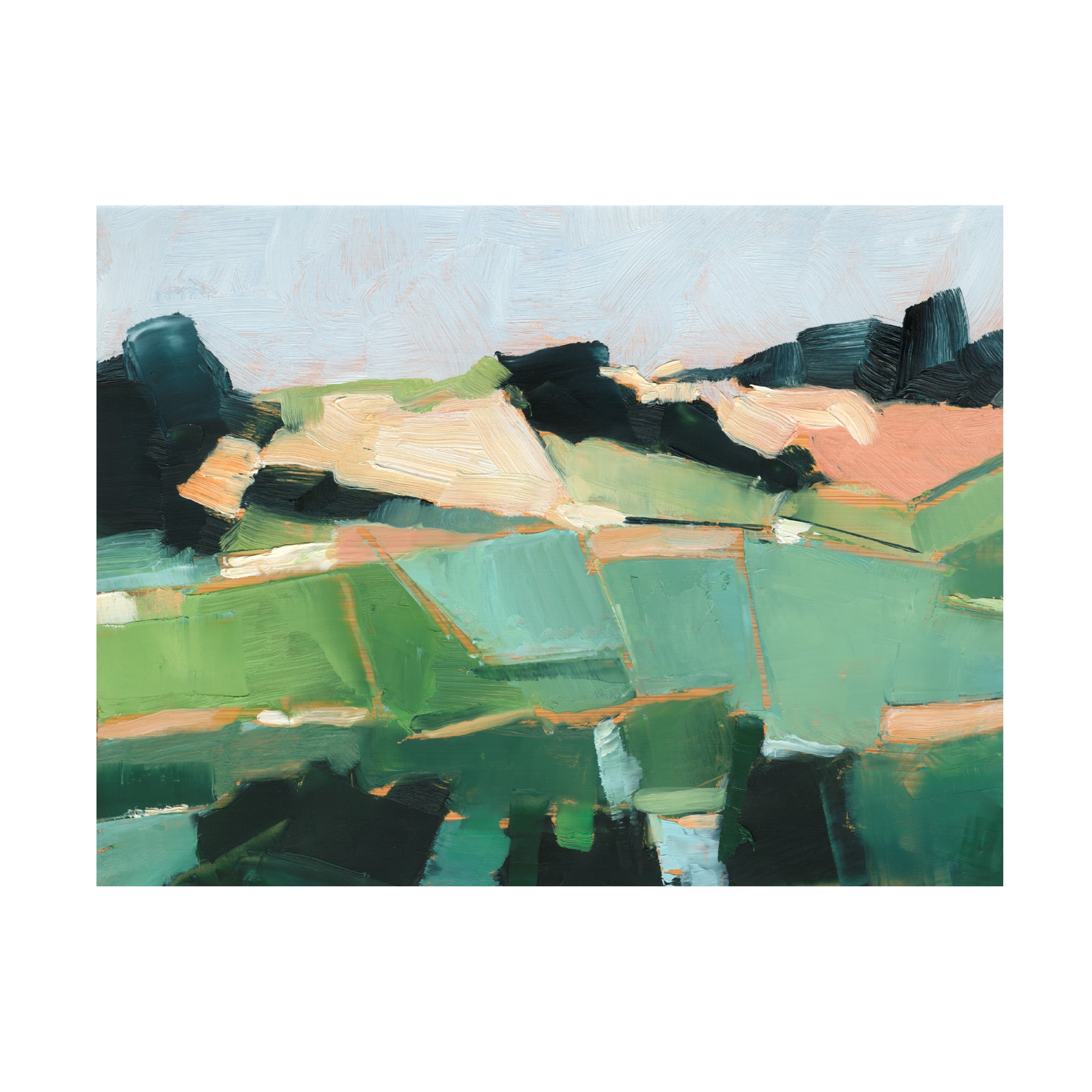 Ethan Harper 'Rolling Fields I' Canvas Art