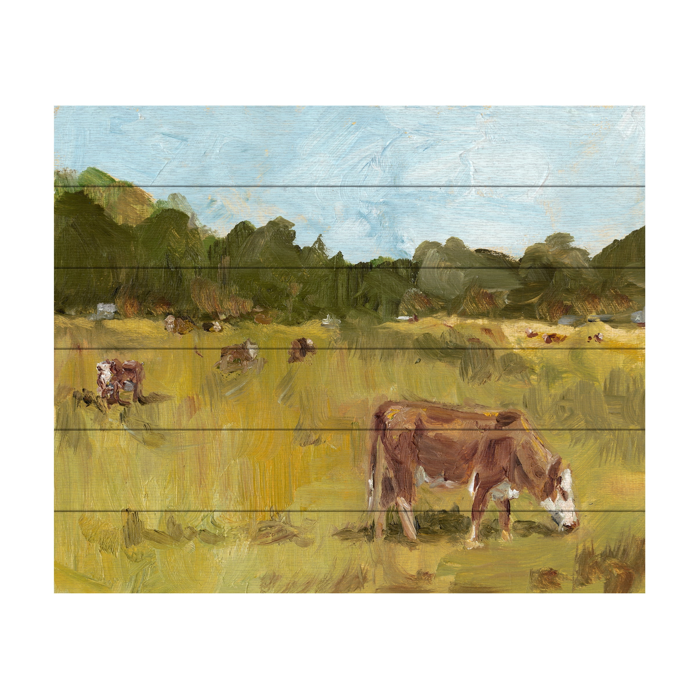Ethan Harper 'Rural View I' Wood Slat Art 18x22