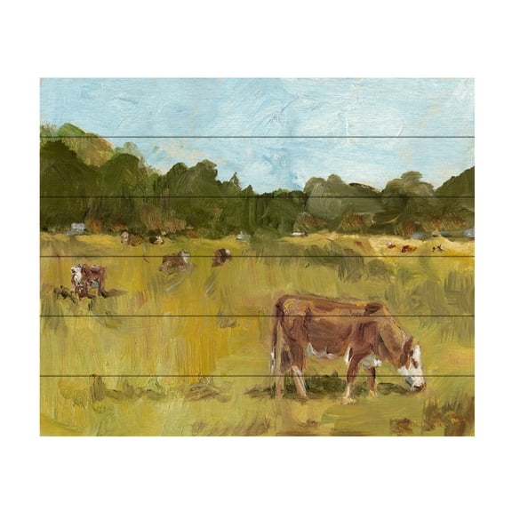 Ethan Harper 'Rural View I' Wood Slat Art 18x22