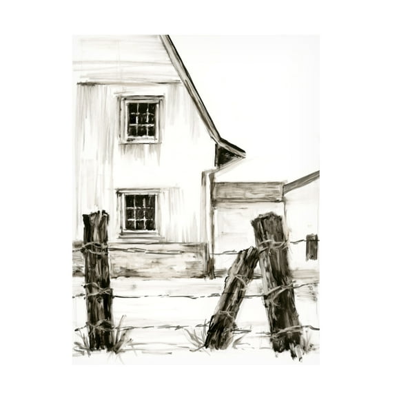 Ethan Harper 'Rustic Barbed Wire I' Canvas Art