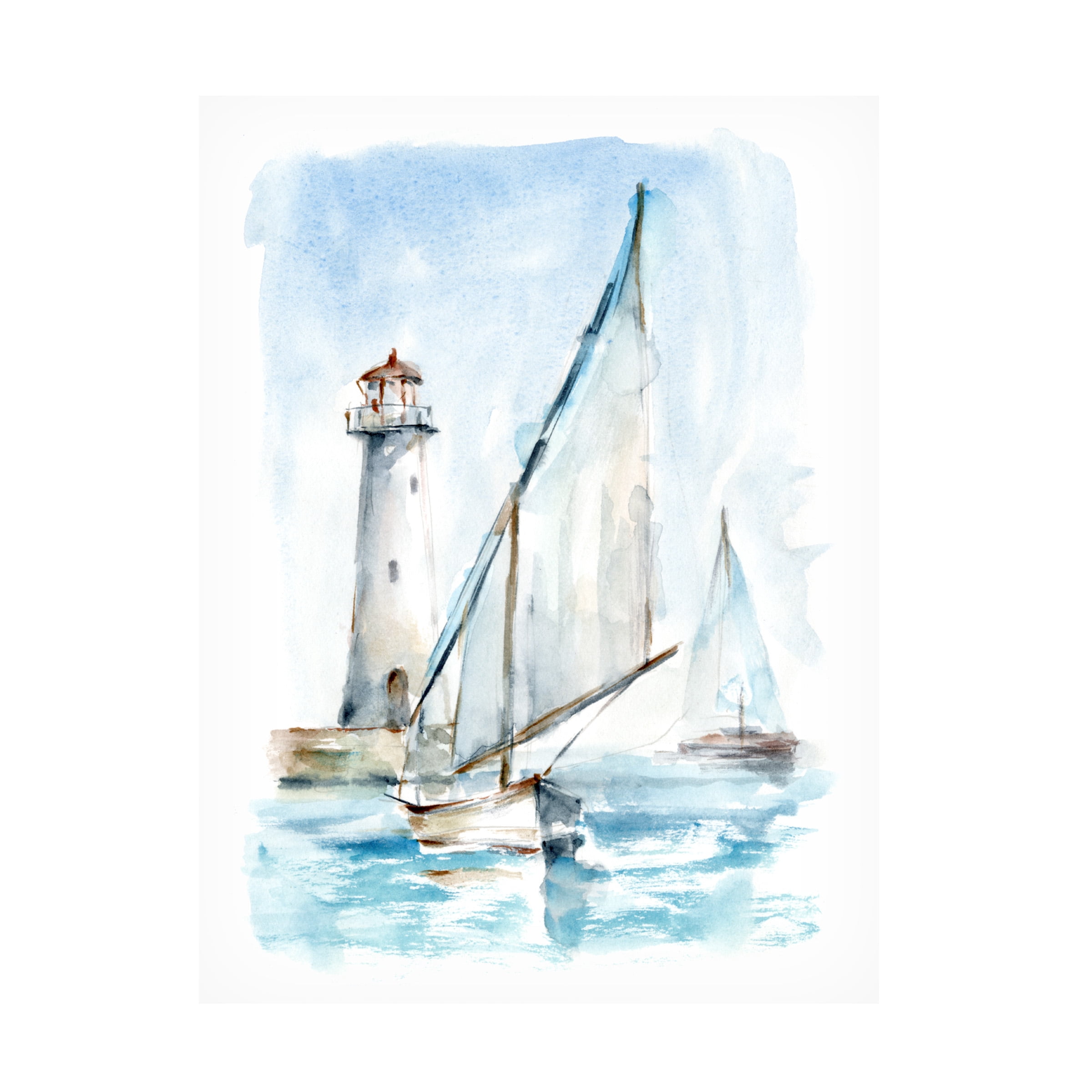 Ethan Harper 'Sailing Into The Harbor II' Canvas Art