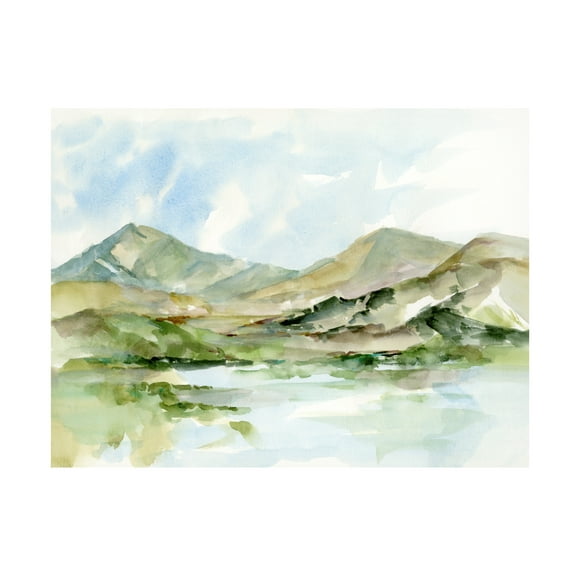 Ethan Harper 'Serene Mountains II' Canvas Art