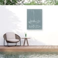 thumbnail image 1 of Ethan Harper 'Ua Ch Yacht Sketches III' Outdoor Canvas 19x19, 1 of 5