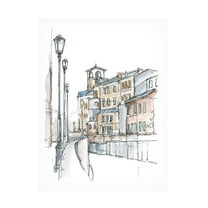 Ethan Harper 'Watercolor Travel Sketchbook II' Canvas Art