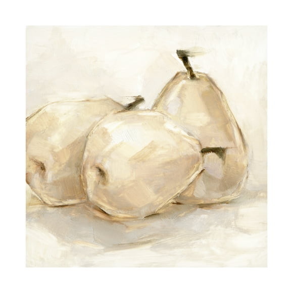 Trademark Fine Art Ethan Harper White Pear Study II Canvas Wall Art - 35x35