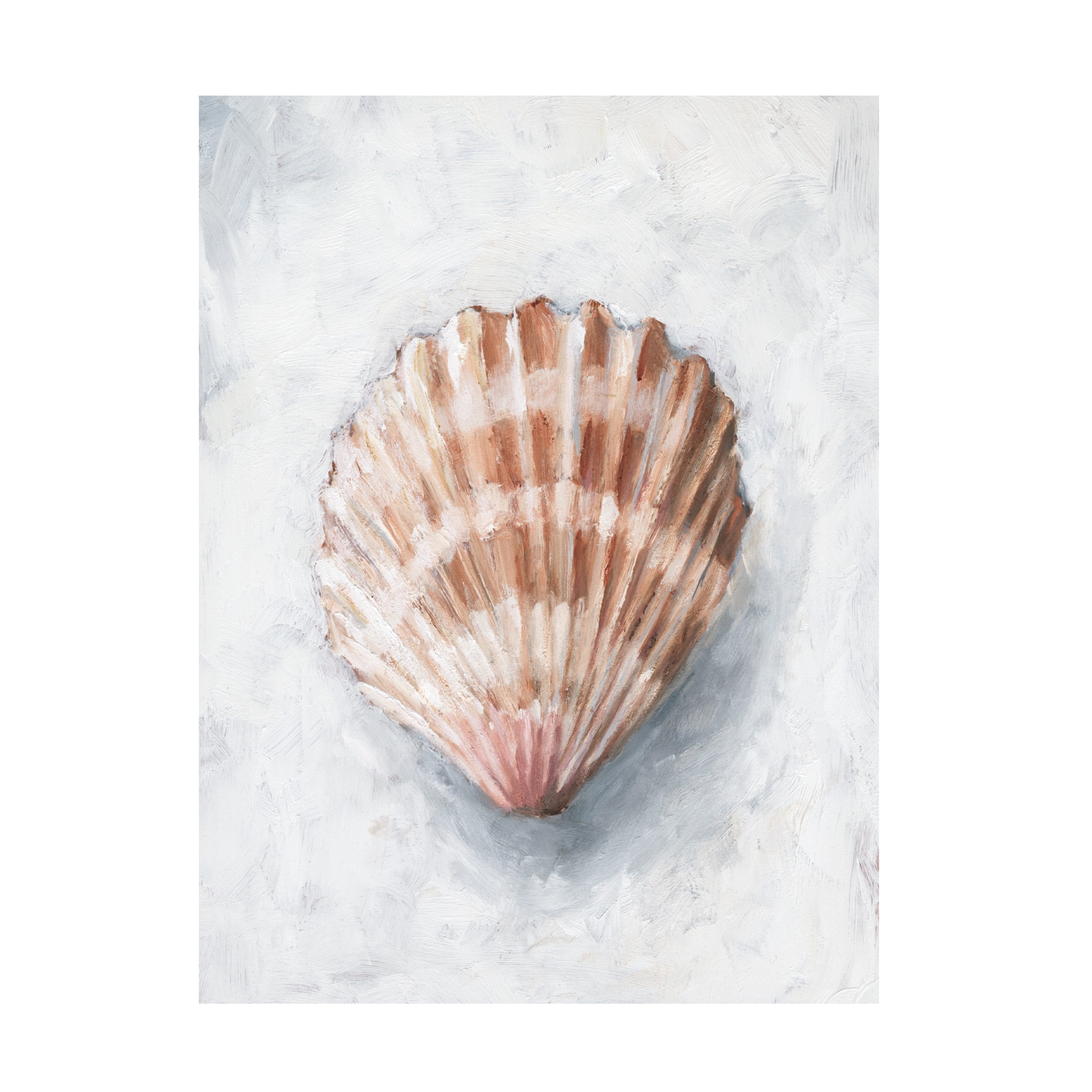 Ethan Harper White Shell Study IV 18x24 Canvas Art