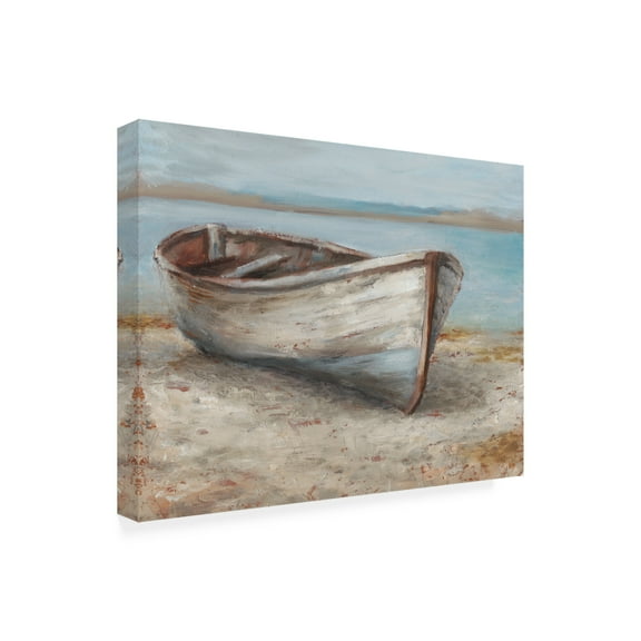 Trademark Fine Art Ethan Harper Whitewashed Boat I Canvas Wall Art - 35x47