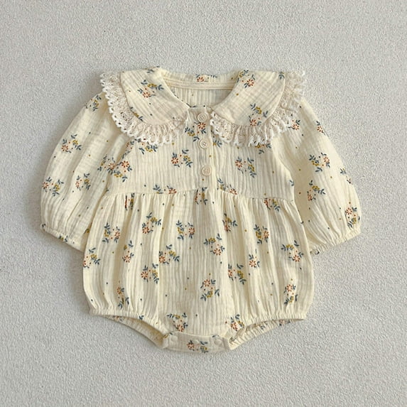 Adorable Baby Lace Collar Onesies or Floral Pattern Girls Dress