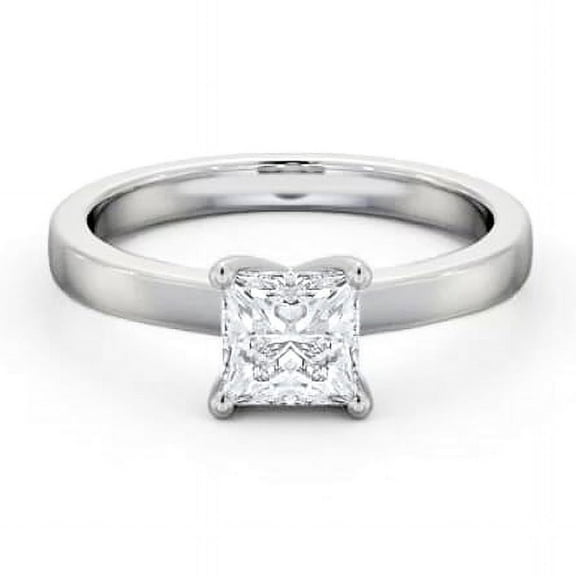 Ethan Jewel 1.8 Ct Princess Cut Moissanite Rings for Gift - 14K Gold Plated Anniversary Rings - Engagement Wedding Solitaire Rigs for Women's - Promise Wedding Gifts - Christmas Special Gifts