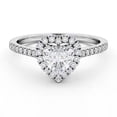 thumbnail image 1 of Ethan Jewel 14K Gold Plated Moissanite Ring - Heart Cut Excellent 2 Ct Moissanite Ring For Women's - Stacking Heart Halo Engagement Wedding Ring for Women's - Party Wear Moissanite Ring for Her, 1 of 3