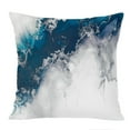 thumbnail image 1 of Ethan Taylor Abstract Throw Pillow Soft Cushion Cover 'Blue Crystal Geode Crystals Geode Modern Marble Agate' Pattern Decorative Square Accent Pillow Case, 16x16 Inches, Blue, Gray, 1 of 5
