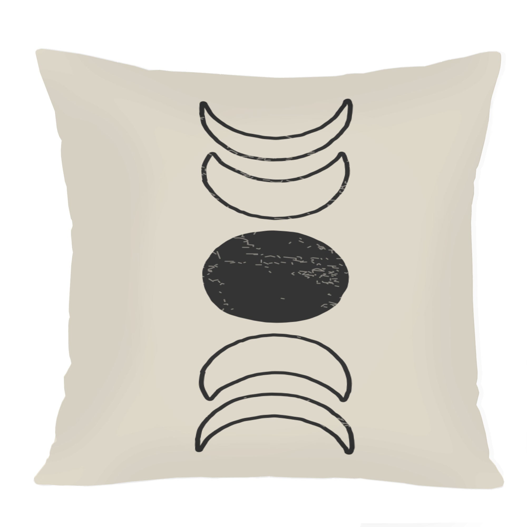 Ambesonne Outer Space Pillow Cover - Moon & Spaceman Galaxy Design, 24x24 Inch Square Decorative Cover, Brown Blue