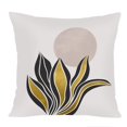 thumbnail image 1 of Ethan Taylor Botanical Throw Pillow Soft Cushion Cover 'Golden Botanical II Botanicals Leaf Plants' Modern Pattern Decorative Square Accent Pillow Case, 16x16 Inches, Gold, Black, 1 of 5