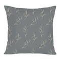 thumbnail image 1 of Ethan Taylor Botanical Throw Pillow Soft Cushion Cover 'Neutral Muted Botanical VIII Plants Modern Leaves' Pattern Decorative Square Accent Pillow Case, 18x18 Inches, Green, Blue, 1 of 5