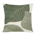 thumbnail image 1 of Ethan Taylor Botanical Throw Pillow Soft Cushion Cover 'Sage Green Leaves Plants Leaves Leaf' Bohemian Pattern Decorative Square Accent Pillow Case, 20x20 Inches, Green, Green, 1 of 5