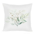 thumbnail image 1 of Ethan Taylor Botanical Throw Pillow Soft Cushion Cover 'Watercolor Leaves II Botanicals Leaf' Modern Pattern Decorative Square Accent Pillow Case, 16x16 Inches, Green, Gold, 1 of 5