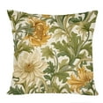 thumbnail image 1 of Ethan Taylor Botanical Throw Pillow Soft Cushion Cover 'William Morris Floral Pattern IV Modern Cottage and Cottagecore' Pattern Decorative Square Accent Pillow Case, 18x18 Inches, Green, Orange, 1 of 5