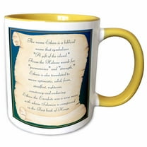 3drose, Ethan the Meaning, 15oz Two-tone Yellow Mug