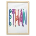 thumbnail image 1 of Ethan Wall Art with Frame, Colorful Letters in the Shape of Balloons Happy Birthday Celebration Themed Font, Printed Fabric Poster for Bathroom Living Room Dorms, 23" x 35", Multicolor, by Ambesonne, 1 of 2