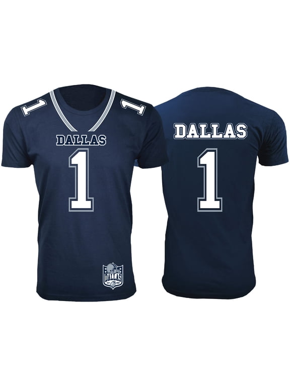 Short Sleeve Round Neck Football Team Jersey, T-Shirt (Men's)