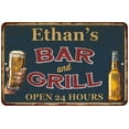 thumbnail image 1 of Ethan's Green Bar and Grill Metal Sign 8 x 12 Matte Finish Metal 108120044161, 1 of 1