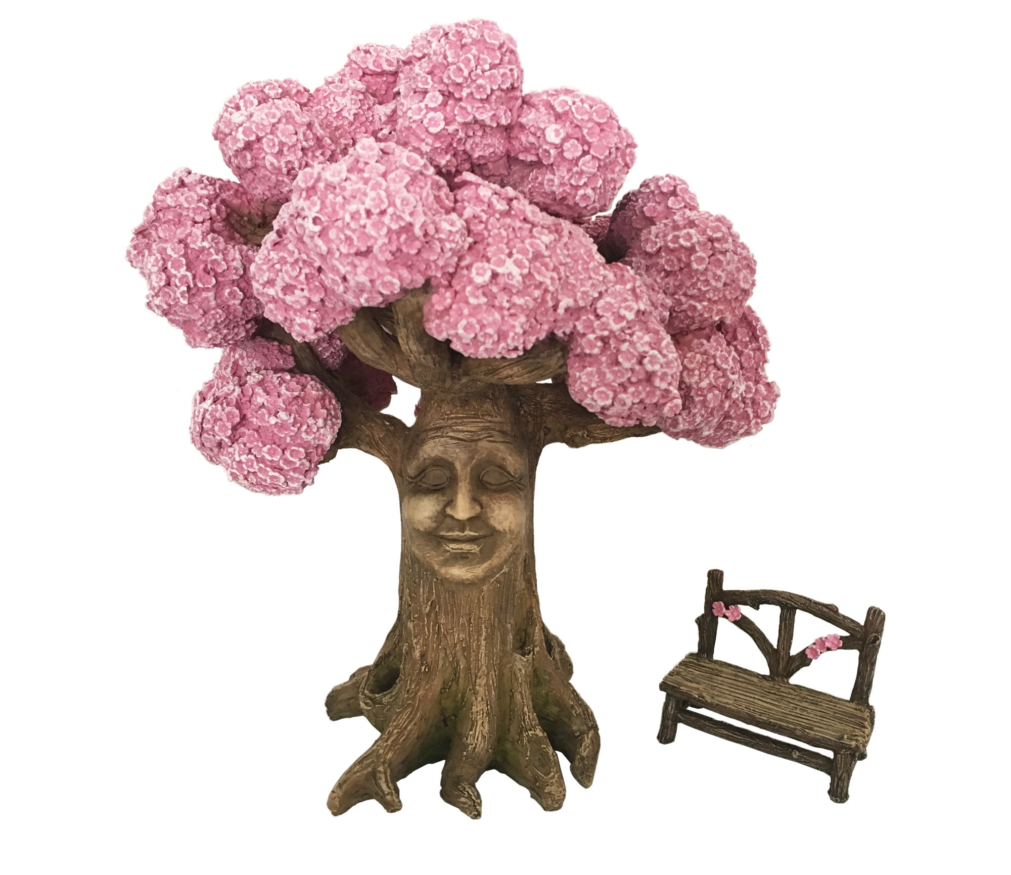 Ethan's Magical Pink Blossom Tree with Fairy Bench