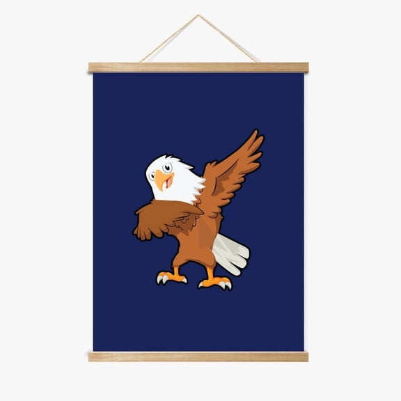 Ethan the Eagle Magnetic Wood Frame Hanger by Dancing Littles Jungle