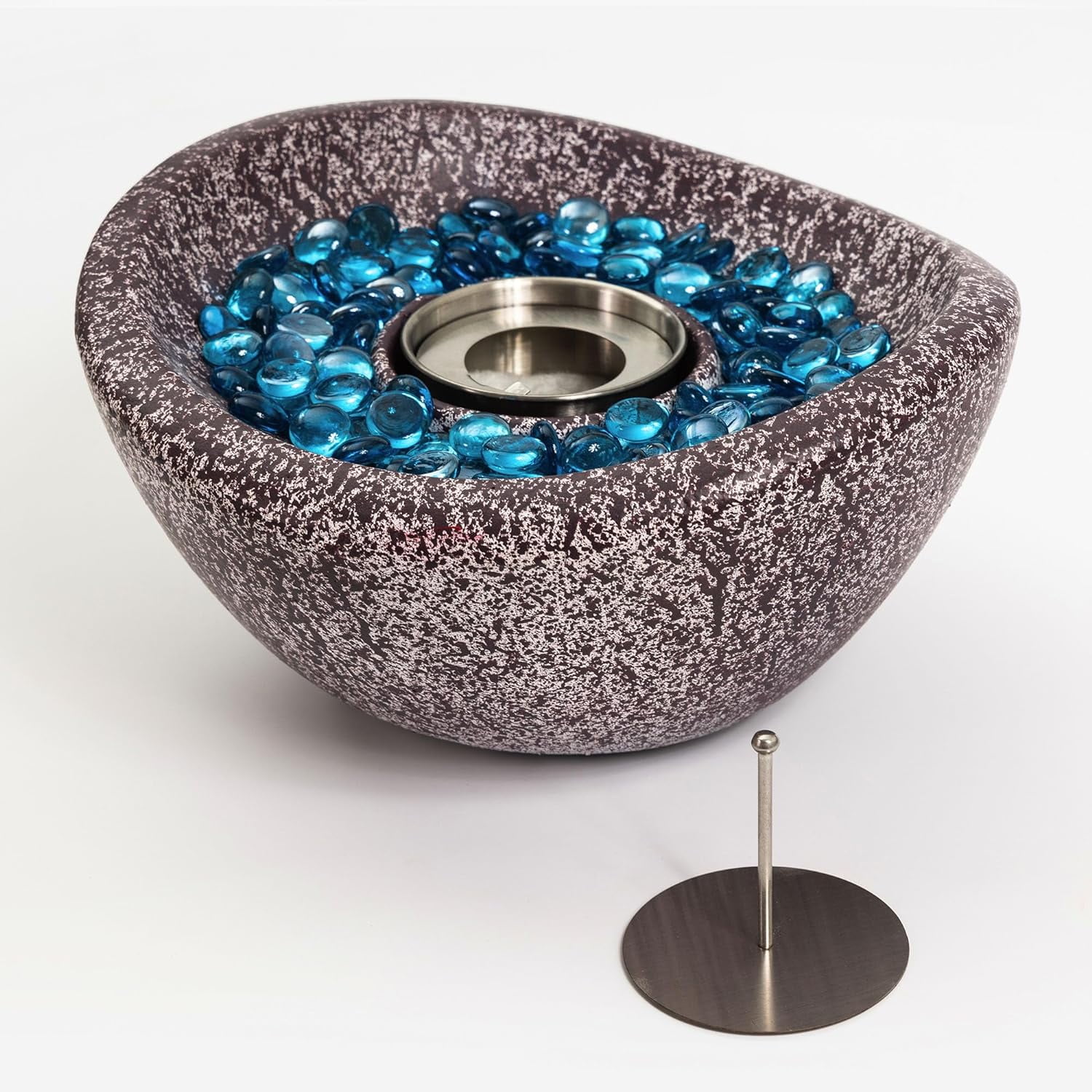 Ethanol Fire Pit Tabletop Fireplace, Outdoor & Indoor FirePit, Use Gel