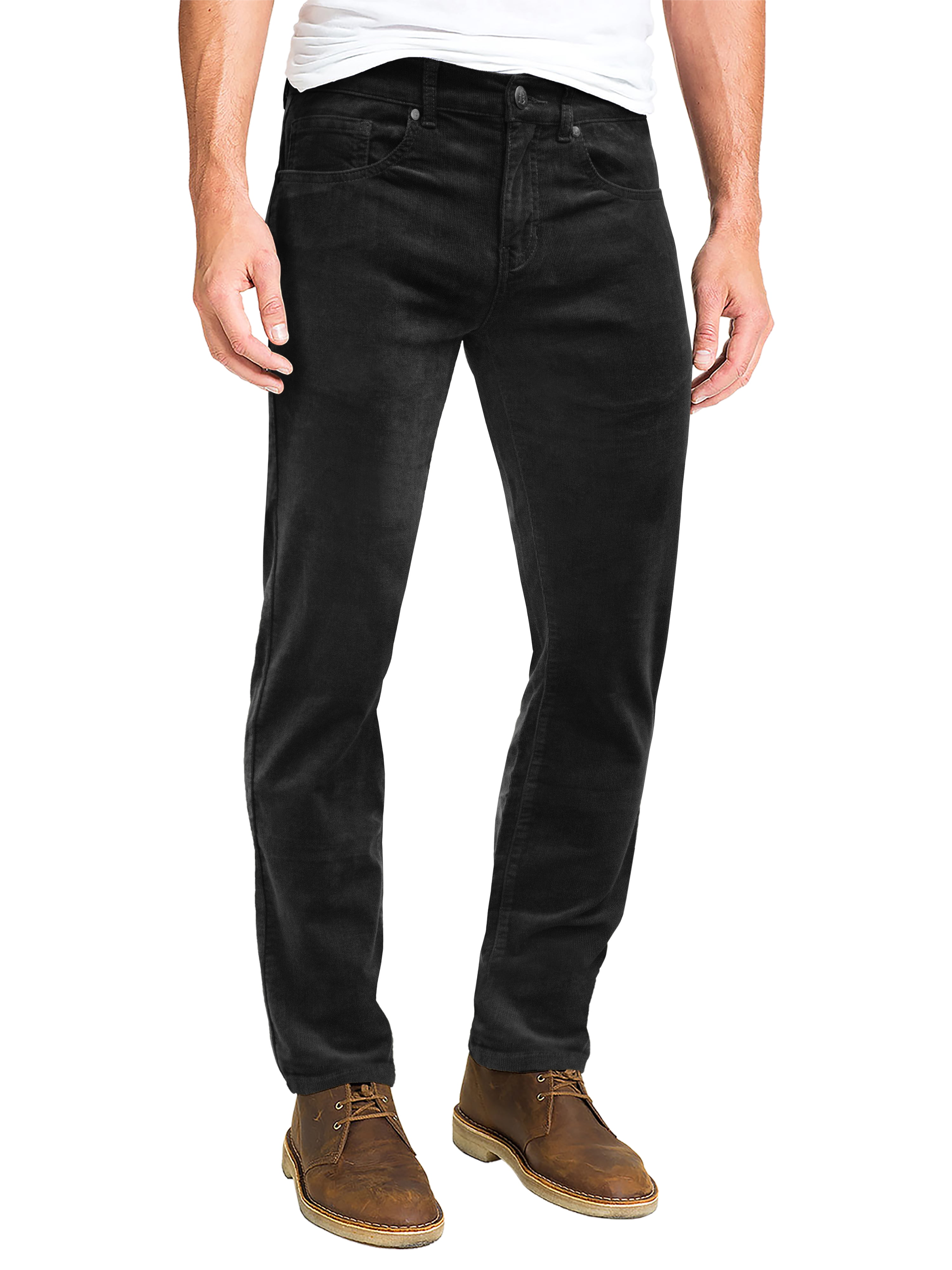 Men's Stretch Slim Fit Pants - Comfy Straight Leg Casual Trousers With 5 Pockets - Multiple Sizes - View #4