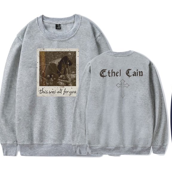 Ethel Cain Cross Merch Crewneck Sweatshirts Cosplay Women Men Fashion Long Sleeve Stylish Y2K Design New Top