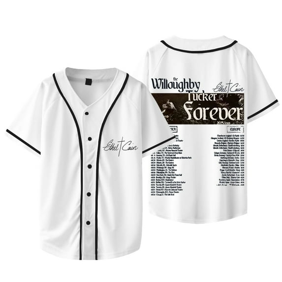 Ethel Cain Merch The Willoughby Tucker Forever Tour Baseball Jacket Unisex V-neck Short-sleeve T-shirt