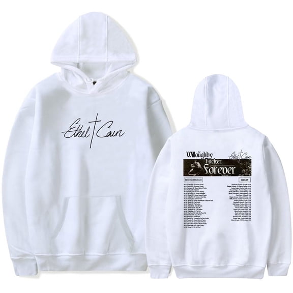 Ethel Cain Merch The Willoughby Tucker Forever Tour Hoodie - Unisex Fashion Long-Sleeved Casual Sweatshirt,M,White
