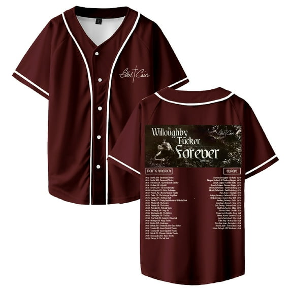 Ethel Cain The Willoughby Tucker Forever Tour Baseball Jersey Short Sleeve Shirts Women Men Streetwear Tops