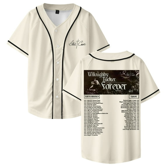 Ethel Cain The Willoughby Tucker Forever Tour Baseball Jersey Short Sleeve Shirts Women Men Streetwear Tops