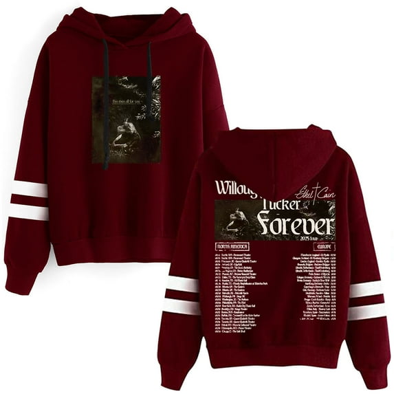 Ethel Cain Willoughby Tucker Forever Tour Merch Pullovers Pocketless Parallel Bars Sleeve Streetwear