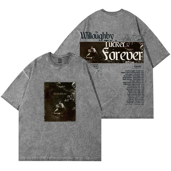 Ethel Cain Willoughby Tucker Forever Tour Wash T-Shirts Women Men HipHop Cotton Short Sleeve Tee