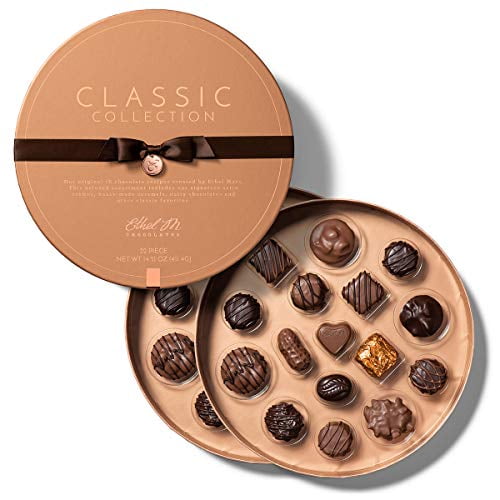 Ethel M Chocolates Classic Collection 32 Piece Premium Milk and Dark