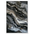 thumbnail image 1 of Ethereal Bloom 4 Canvas Black Paint Abstract by Art Remedy, White Frame, 24" x 36", 1 of 7