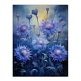 thumbnail image 1 of Ethereal Cornflower Meadow in Blue and Purple Extra Large XL Wall Art Poster Print, 1 of 5