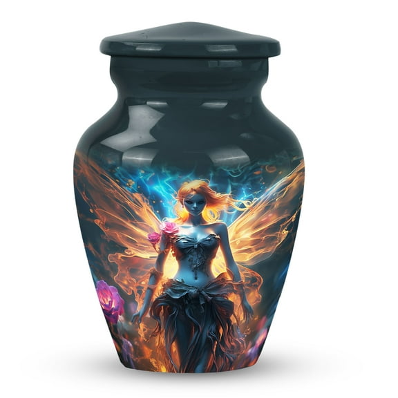 The Ethereal Flame Goddess Small Keepsake Urns For Human Ashes - Urn For Ashes For Women - Mini Urns For Human Ashes - Ashes Holder (Size -3inch,1pcs)